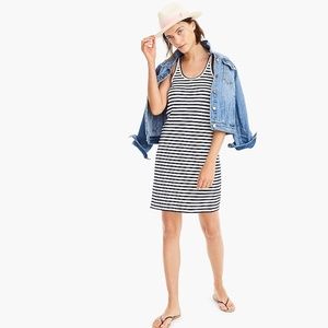 J. Crew Striped Racerback Tank Dress